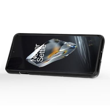 SKALO OnePlus 12 5G Armor Hybrid Metallring skal - Svart