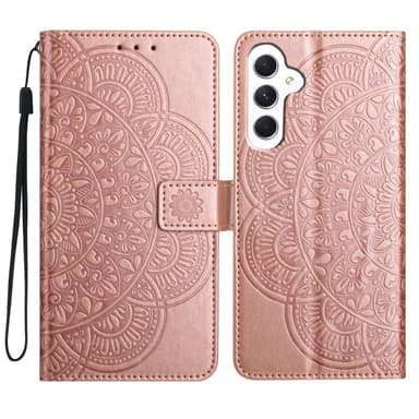 SKALO Samsung A15 5G Mandala Plånboksfodral - Roséguld