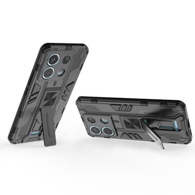 SKALO Xiaomi Redmi Note 13 Pro 5G Armor Hybrid BIBERCAS Skal - Svart