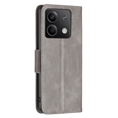 SKALO Xiaomi Redmi Note 13 4G Plånboksfodral i PU-Läder - Grå