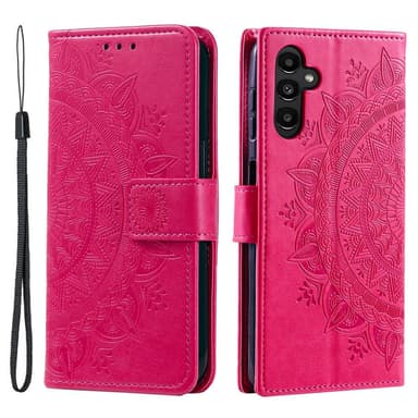 SKALO Samsung A15 4G Mandala Plånboksfodral - Cerise