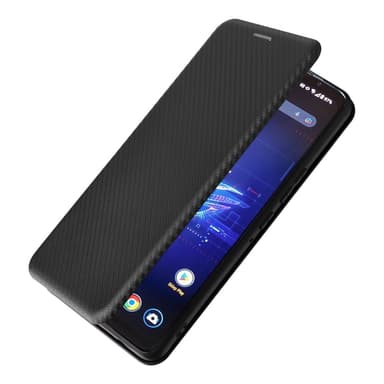 SKALO Asus ROG Phone 8 Pro 5G Carbon Fiber Plånboksfodral - Svart