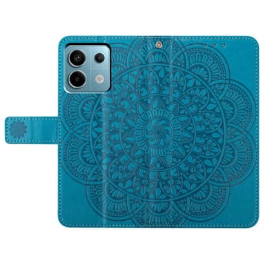 SKALO Xiaomi Redmi Note 13 Pro 5G Mandala Plånboksfodral - Blå