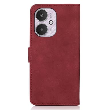 SKALO Xiaomi Redmi 13C 4G KHAZNEH Plånboksfodral i PU-Läder - Röd