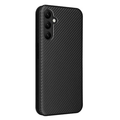 SKALO Samsung A25 5G Carbon Fiber Plånboksfodral - Svart