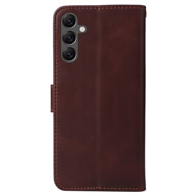 SKALO Samsung A25 5G PU-Läder Plånboksfodral - Brun