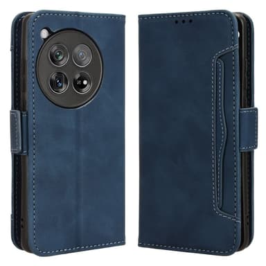 SKALO OnePlus 12R 5G 6-FACK Plånboksfodral - Blå