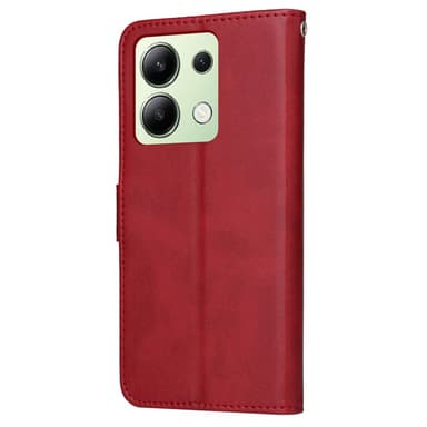 SKALO Xiaomi Redmi Note 13 4G PU-Läder Plånboksfodral - Röd