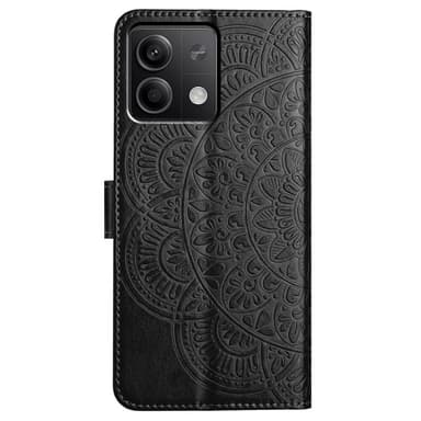 SKALO Xiaomi Redmi Note 13 5G Mandala Plånboksfodral - Svart