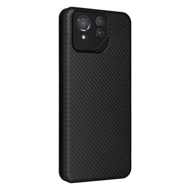 SKALO Asus ROG Phone 8 Pro 5G Carbon Fiber Plånboksfodral - Svart
