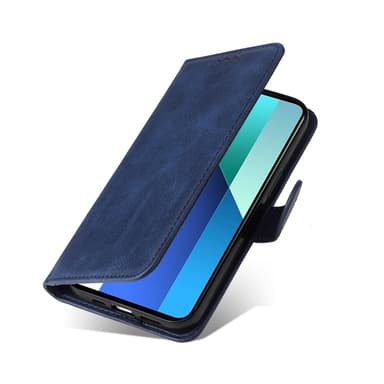 SKALO Xiaomi Redmi Note 13 4G PU-Läder Plånboksfodral - Blå