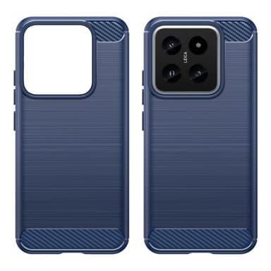 SKALO Xiaomi 14 5G Armor Carbon Stöttåligt TPU-skal - Blå