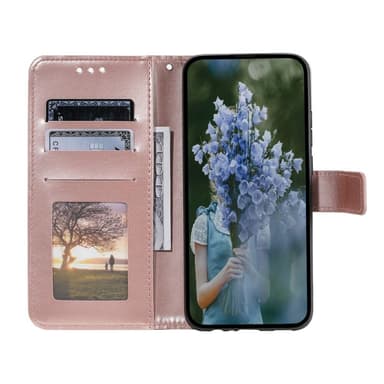 SKALO Xiaomi Redmi Note 13 4G Mandala Plånboksfodral - Roséguld