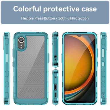 SKALO Samsung Xcover 7 Armor Hybrid Bumper Skal - Turkos