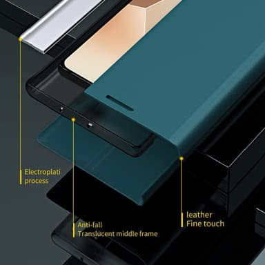 SKALO Xiaomi Redmi Note 13 Pro 5G Ultraslim PU-Läder Fodral - Svart