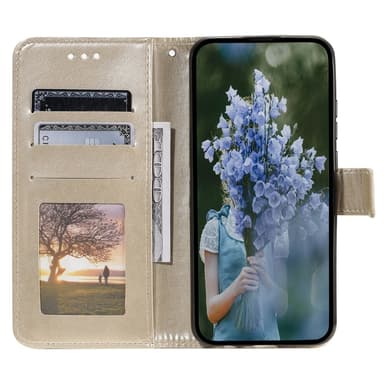SKALO Xiaomi Redmi 13C 4G Mandala Plånboksfodral - Guld