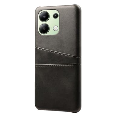 SKALO Xiaomi Redmi Note 13 4G PU-Läder Korthållare Skal - Svart