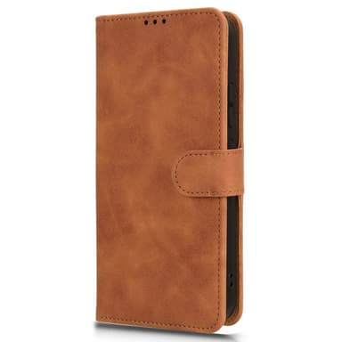 SKALO Samsung Xcover 7 Matt PU-Läder Plånboksfodral - Brun