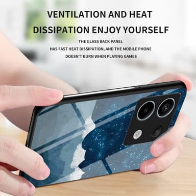 SKALO Xiaomi Redmi Note 13 Pro 5G Sky Härdat Glas TPU-skal - Motiv 2