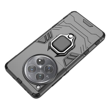 SKALO OnePlus 12 5G Armor Hybrid Metallring skal - Svart