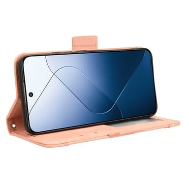 SKALO Xiaomi 14 5G 6-FACK Plånboksfodral - Rosa