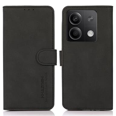 SKALO Xiaomi Redmi Note 13 5G KHAZNEH Plånboksfodral i PU-Läder - Svart