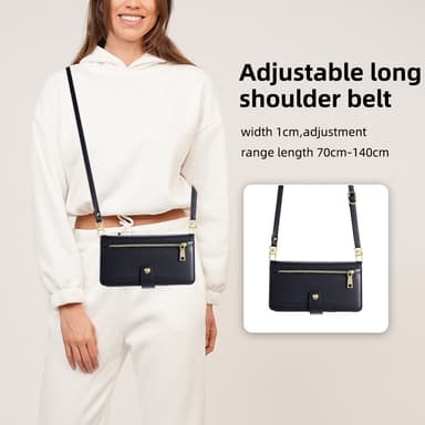 SKALO Xiaomi Redmi Note 13 5G Evelope Clutch 8-Fack - Svart