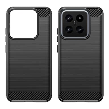 SKALO Xiaomi 14 5G Armor Carbon Stöttåligt TPU-skal - Svart
