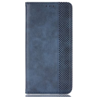 SKALO OnePlus 12R 5G Embossed Premium Plånboksfodral - Blå