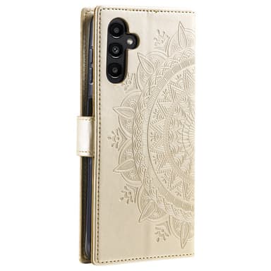 SKALO Samsung A25 5G Mandala Plånboksfodral - Guld
