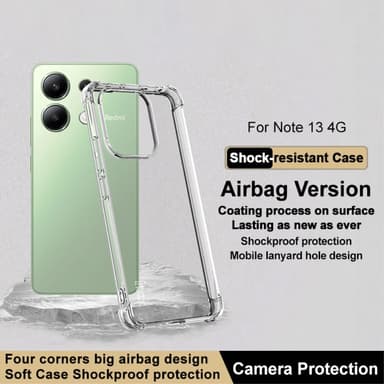 IMAK  Xiaomi Redmi Note 13 4G Extra strong TPU-skal