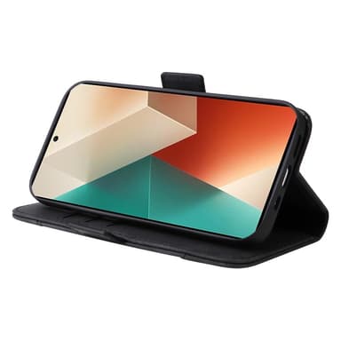 SKALO Xiaomi Redmi Note 13 5G BETOPNICE 001 Plånboksfodral i PU-Läder - Svart