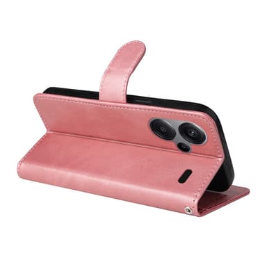 SKALO Xiaomi Redmi Note 13 Pro+ PU-Läder Plånboksfodral - Rosa