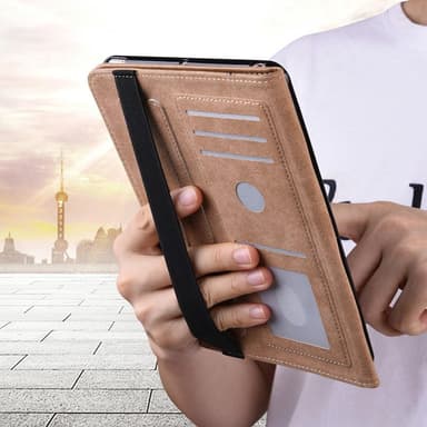 För iPad 10.2 (2021)/(2020)/(2019) Vikbart fodral - Svart