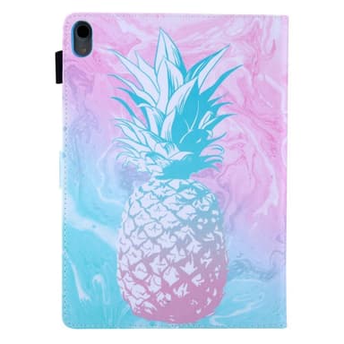 Apple iPad 10.9 2022 Vikbart fodral korthållare - Blå Ananas