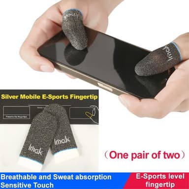 IMAK 1 par Finger Sleeve Känslig Svettsäker Gaming Finger Cover