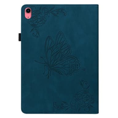 Apple iPad 10.9 2022 Vikbart fodral korthållare Fjäril - Blå