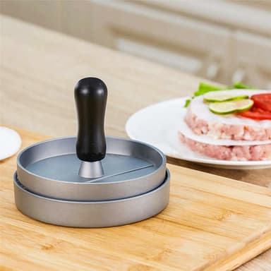 Press för hamburgare med 11,5 cm diameter (grå)
