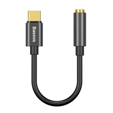 Baseus L54 USB-C till 3,5 mm Adapter Svart
