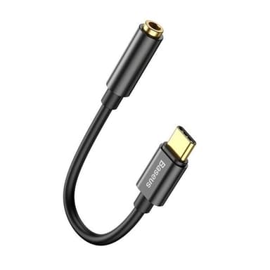 Baseus L54 USB-C till 3,5 mm Adapter Svart