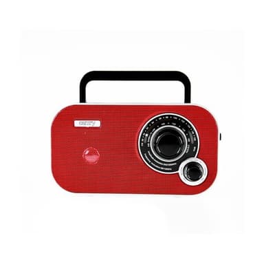 Camry Bärbar Radio / Batteridriven fm-radio- röd