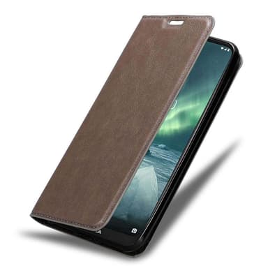 Skal Nokia 7.2 Plånboksfodral (Brun)