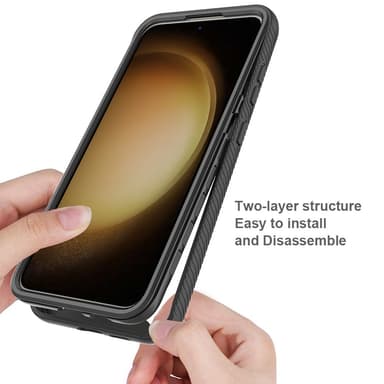 För Samsung Galaxy S24+ skal i PC+TPU med stötdämpande mobilskal