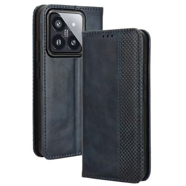 Till Xiaomi 14 Vintage Plånboksfodral / fodral - Blå