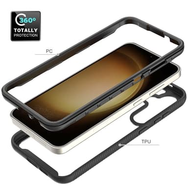 För Samsung Galaxy S24+ skal i PC+TPU med stötdämpande mobilskal
