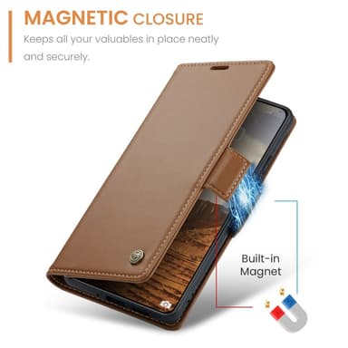 CASEME Plånboksfodral Xiaomi 14 - Brun