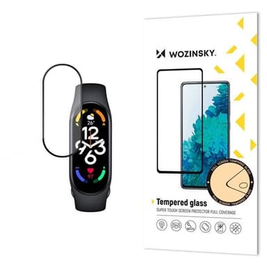 WozinskyÂ HÃ¤rdat SkÃ¤rmskydd till Xiaomi Mi Band 7 - Svart ram