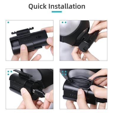 Batterihållare med kabelhållare DJI Goggles 2