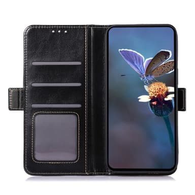 ABEEL För Samsung Galaxy A55 Lädermagnetfodral Crazy Horse-textur