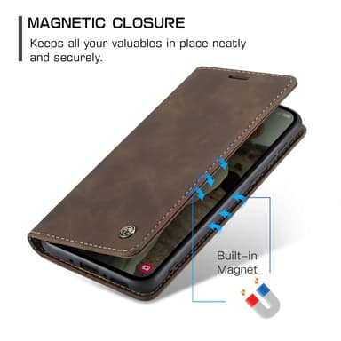 CASEME Plånboksfodral Samsung Galaxy A35 5G - Coffee